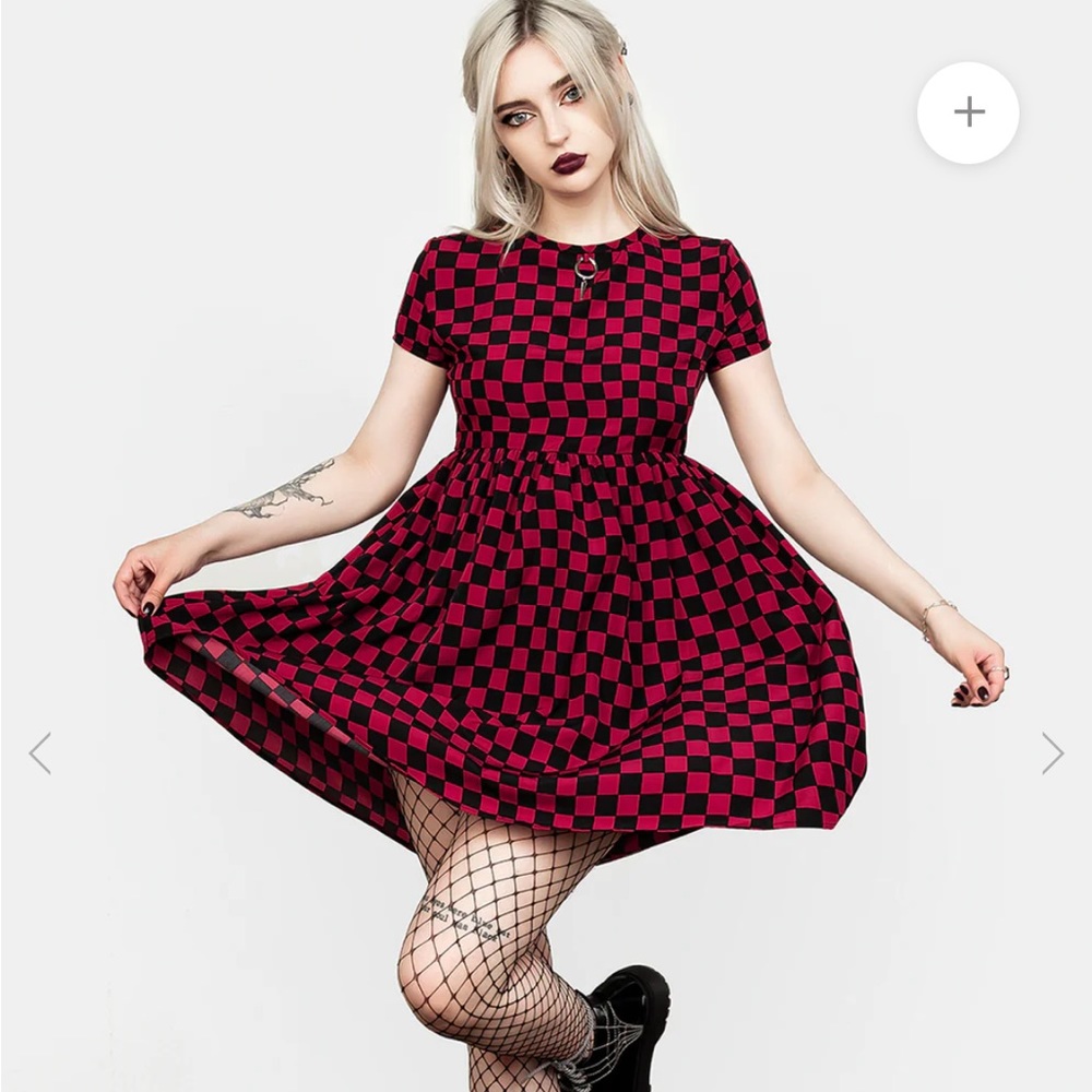 Disturbia Arcade Mini Skater Dress